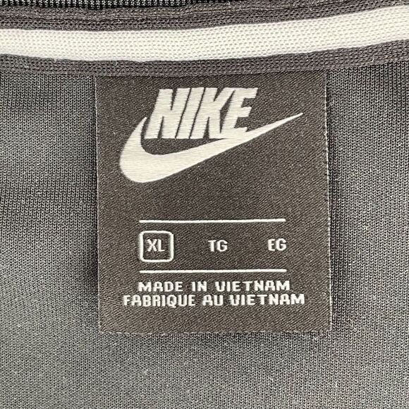 Nike Air Pack Track Jacket Black Anthracite White Full Zip SpellOut Long Sleeve - Picture 3 of 11